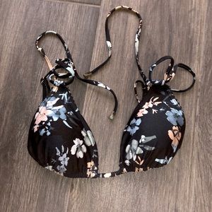 REISS Bikini top • Large • floral • navy